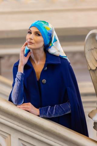 Esarfa din matase naturala Regina Maria a Romaniei